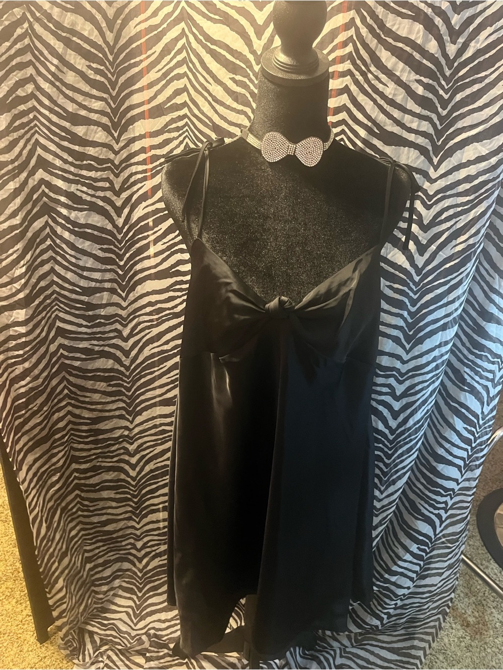 Vintage Black Slip Dress